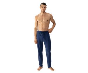 Pyjamahose MEY "Solid Night", Herren, Gr. XL, N-Gr, blau (neptune), Interlock, Obermaterial: 100% Baumwolle, bequem lang, Hosen Pyjamahose, Komfortbund mit Kordelzug (82037928-XL) neptune