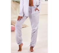 s.Oliver Damen Pyjama-Hose Everyday – Baumwoll-Viskose, gestreift – Bordeaux Größe 40/42