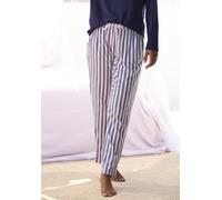 s.Oliver Damen Pyjamahose schwarz-weiß gestreift Single Jersey 50% Baumwolle/50% Viskose Gr.40/42