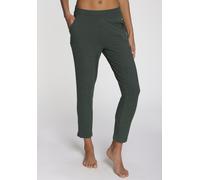 Pyjamahose S.OLIVER, Damen, Gr. 44/46, N-Gr, grün, meliert, Rippstrick, Obermaterial: 92% Viskose, 8% Elasthan, meliert, lässig geschnitten lang, Hosen Pyjamahose, aus weicher Rippqualität (45977809-4