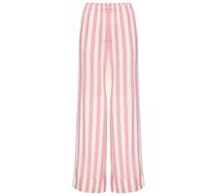 Pyjamahose S.OLIVER, Damen, Gr. 50, N-Gr, rosa gestreift, Web, Obermaterial: 100% Viskose, gestreift, ausgestellt lang, Hosen Pyjamahose, mit breitem Aufschlag am Saum (73868401-50) rosa gestreift