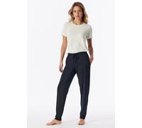 Pyjamahose SCHIESSER "Mix + Relax", Damen, Gr. 40, N-Gr, 000, schwarz, Single Jersey, Obermaterial: 95% Modal, 5% Elasthan, lang, Hosen Pyjamahose, weiche Single-Jersey Qulität, Gummizug (40182208-40)