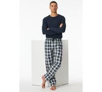 Pyjamahose SCHIESSER "Mix + Relax", Herren, Gr. 106, N-Gr, bunt (913, multicolor 2), Web, Obermaterial: 100% Baumwolle, bequem lang, Hosen Pyjamahose, funktionale Knopfleiste, Bindeband, seitliche Tas