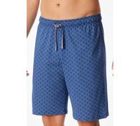 Pyjamahose SCHIESSER "Mix + Relax", Herren, Gr. 48, N-Gr, 808, blau, Single Jersey, Obermaterial: 100% Baumwolle, bequem kniefrei, Hosen Pyjamahose, mit seitlichen Taschen, Single-Jersey Qualität (459