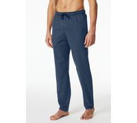Pyjamahose SCHIESSER "Mix + Relax", Herren, Gr. 52, N-Gr, blau (819, royal), Single Jersey, Obermaterial: 100% Baumwolle, lang, Hosen Pyjamahose, gestreift, seitliche Taschen, Bindekordel (89998349-52