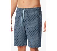 Pyjamahose SCHIESSER "Mix + Relax", Herren, Gr. 54, N-Gr, 838, blau, Single Jersey, Obermaterial: 100% Baumwolle, bequem kniefrei, Hosen Pyjamahose, mit seitlichen Taschen, Single-Jersey Qualität (132