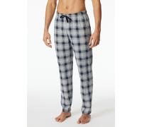 Pyjamahose SCHIESSER "Mix + Relax", Herren, Gr. 54, N-Gr, grau (904, multicolor), Single Jersey, Obermaterial: 100% Baumwolle, lang, Hosen Pyjamahose, gestreift, seitliche Taschen, Bindekordel (548374