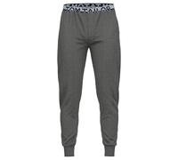 Pyjamahose TOM TAILOR "Brügge", Herren, Gr. 52, N-Gr, grau, Single Jersey, Obermaterial: 60% Baumwolle, 40% Polyester, bequem lang, Hosen Pyjamahose, Logobund, schmaler Fit, Seitentaschen, atmungsakti