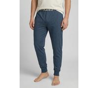 Pyjamahose TOM TAILOR "Brügge", Herren, Gr. 98, N-Gr, blau, Single Jersey, Obermaterial: 60% Baumwolle, 40% Polyester, bequem lang, Hosen Pyjamahose, Logobund, schmaler Fit, Seitentaschen, atmungsakti