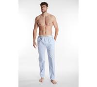 Pyjamahose TOM TAILOR "Dakota", Herren, Gr. 56, N-Gr, blau, Jersey, Obermaterial: 100% Baumwolle, gestreift, bequem lang, Hosen Pyjamahose, Logobund, Seitentaschen, locker, bequem, atmungsaktiv, elast