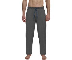 Pyjamahose TOM TAILOR "Tennessee", Herren, Gr. 54 (XL), N-Gr, grau (grau, dunkel, melange), Single Jersey, Obermaterial: 60% Baumwolle, 40% Polyester, lang, Hosen Pyjamahose, mit Gummizug und Bindeban