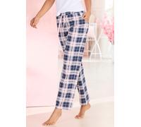 Pyjamahose VIVANCE DREAMS, Damen, Gr. 36/38, N-Gr, rosa, navy, kariert, Single Jersey, Obermaterial: 100% Baumwolle, kariert, Basic, Hosen, Mit Streifen oder Karos (55733822-36) rosa, navy, kariert