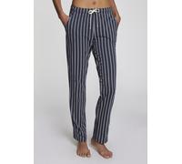 Pyjamahose VIVANCE DREAMS, Damen, Gr. 44/46, N-Gr, blau (dunkelblau, gestreift), Single Jersey, Obermaterial: 50% Baumwolle, 50% Viskose, gestreift, bequem lang, Hosen Pyjamahose, mit schönem Muster (
