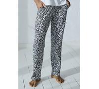 Pyjamahose VIVANCE DREAMS Gr. 44/46, N-Gr, schwarz-weiß (schwarz, weiß gemustert) Damen Hosen (87853911-44) schwarz, weiß gemustert