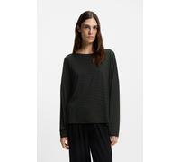 BOSS Pyjama-Top mit Monogramm-Print und Fledermausärmeln - Style B Logo_LS-Shirt, 50550693 Schwarz M