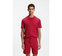 Pyjamaoberteil BOSS "Waffle T-Shirt", Herren, Gr. L, rot (medium rot 610), Obermaterial: 60% Baumwolle, 40% Polyester, regular fit, Rundhals, Shirts (41866515-L) medium rot 610