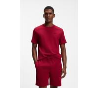 Pyjamaoberteil BOSS "Waffle T-Shirt", Herren, Gr. L, rot (medium rot 615), Obermaterial: 60% Baumwolle, 40% Polyester, regular fit, Rundhals, Shirts (89424952-L) medium rot 615