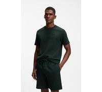 BOSS Pyjama-Top aus Waffelstrick - Style Waffle T-Shirt, 50535891 Dunkelgrün M