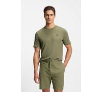 Pyjamaoberteil BOSS "Waffle T-Shirt", Herren, Gr. S, grün (open grün 349), Obermaterial: 60% Baumwolle, 40% Polyester, regular fit, Rundhals, Shirts (22450717-S) open grün 349