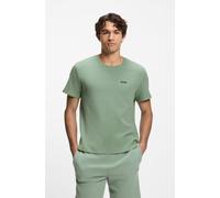 Pyjamaoberteil BOSS "Waffle T-Shirt", Herren, Gr. S, grün (open grün 373), Obermaterial: 60% Baumwolle, 40% Polyester, regular fit, Rundhals, Shirts (93095559-S) open grün 373