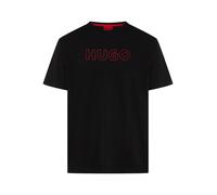 Pyjamaoberteil HUGO UNDERWEAR "EZRA", Herren, Gr. S (48), schwarz 001, Jersey, Obermaterial: 100% Baumwolle, relaxed fit normal, Rundhals, Shirts (68533927-S) schwarz 001