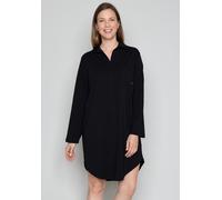 Pyjamaoberteil JOOP, Damen, Gr. 42, schwarz, Jersey, Obermaterial: 95% Baumwolle, 5% Elasthan, kniefrei, V-Ausschnitt, Shirts (49410920-42) schwarz