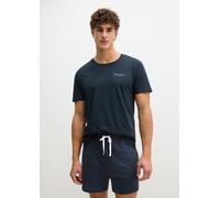 Pyjamaoberteil MARC O'POLO "Mix N Match Cotton", Herren, Gr. XXL (62), blau (schwarz navy), Single Jersey, Obermaterial: 100% Baumwolle, Shirts (11613665-XXL) schwarz navy