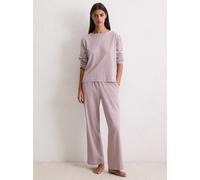 Longsleeve MARC O'POLO "Mix -n-Match", Damen, Gr. XL, mauve, Single Jersey, Obermaterial: 100% Baumwolle, bequem hüftbedeckend, Rundhals, Shirts Longsleeve, Lange Ärmel, Rundhalsausschnitt, Cotton, fe