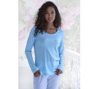 S.Oliver Damen Ak-142-1-45 Pyjamaoberteil, Himmelblau, 36-38 EU