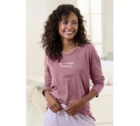 Pyjamaoberteil S.OLIVER Gr. 36/38, rot (bordeaux) Damen Shirts (58339329-36) bordeaux