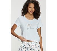 Unifarbenes Pyjama-Oberteil 36/38 blau 6011468.5407.36_38