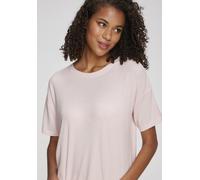Pyjamaoberteil S.OLIVER, Damen, Gr. 44/46, rosa, meliert, Rippware, Obermaterial: 92% Viskose, 8% Elasthan, meliert, lässig geschnitten, Rundhals, Shirts, Aus weicher Rippqualität (50987234-44) rosa,