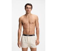 Hugo Boss Pyjama-Shorts Style 2P Boxer Shorts EW 50545913 aus Baumwolle 2er-Pack Schwarz/Beige L