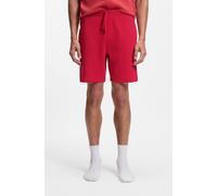 Pyjamashorts BOSS "Waffle Shorts", Herren, Gr. L, N-Gr, rot (medium rot 610), Jersey, Obermaterial: 60% Baumwolle, 40% Polyester, lang, Hosen (46309405-L) medium rot 610