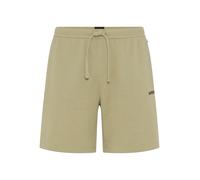 Pyjamashorts BOSS "Waffle Shorts", Herren, Gr. M, N-Gr, beige (light, pastel grün 331), Jersey, Obermaterial: 60% Baumwolle, 40% Polyester, lang, Hosen (86533302-M) light, pastel grün 331
