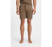 Pyjamashorts BOSS "Waffle Shorts", Herren, Gr. XL, N-Gr, braun (medium braun 210), Jersey, Obermaterial: 60% Baumwolle, 40% Polyester, lang, Hosen (29628136-XL) medium braun 210
