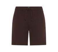 Pyjamashorts BOSS "Waffle Shorts", Damen, Gr. XL, N-Gr, schwarz braun 207, Jersey, Obermaterial: 60% Baumwolle, 40% Polyester, lang, Hosen (57051506-XL) schwarz braun 207