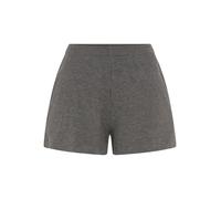 Pyjamashorts COPENHAGEN STUDIOS, Damen, Gr. 36/38, N-Gr, grau (antrazit), Rippware, Obermaterial: 92% Modal, 8% Elasthan, unifarben, loose fit kurz, Hosen, aus elastischer 4x4 Rippqualität (67955846-3