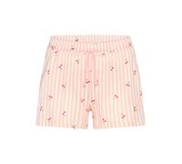 Pyjamashorts VIVANCE DREAMS, Damen, Gr. 32/34, N-Gr, rosa gestreift, Single Jersey, Obermaterial: 50% Baumwolle, 50% Viskose, Basic, gerade kurz, Hosen, mit süßem Streifenmuster (33865057-32) rosa ges