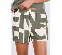 Pyjamashorts FRENCH CONNECTION, Damen, Gr. 38, N-Gr, grün, weiß, gemustert, Web, Obermaterial: 100% Viskose, gemustert, loose fit kurz, Hosen, in gewebter Hemdenqualität (34815400-38) grün, weiß, gemu