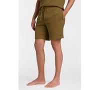 Pyjamashorts HUGO UNDERWEAR "Austin Short", Herren, Gr. L, N-Gr, grün (open grün 355), Web, Obermaterial: 60% Baumwolle, 40% Polyester, normal lang, Hosen, mit Tunnelzug (95138309-L) open grün 355