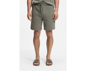 Pyjamashorts HUGO UNDERWEAR "Austin Short", Herren, Gr. XL (54), N-Gr, dunkelgrün 306, Web, Obermaterial: 60% Baumwolle, 40% Polyester, normal lang, Hosen, mit Tunnelzug (97268233-XL) dunkelgrün 306