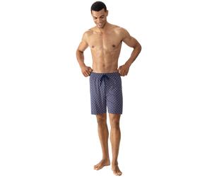 Pyjamashorts MEY "Tie Minimal", Herren, Gr. M, N-Gr, blau (neptune), Interlock, Obermaterial: 100% Baumwolle, bequem kniefrei, Hosen, Komfortbund mit Kordelzug (96951046-M) neptune