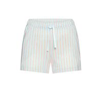 Pyjamashorts S.OLIVER, Damen, Gr. 36/38, N-Gr, blau (blau, rosa gestreift), Single Jersey, Obermaterial: 50% Baumwolle, 50% Viskose, gestreift, mehrfarbig, Basic kurz, Hosen, Schöner Blumen oder Strei