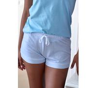 s.Oliver Pyjamashorts AK-147-45 Damen blau gestreift mit Kontrastpaspel Gr. 40/42