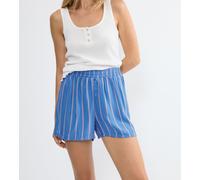 Pyjamashorts TRIUMPH "Mix & Match Shorts Viscose", Damen, Gr. 42, N-Gr, blau combination, Web, Obermaterial: 100% Viskose, bequem kurz, Hosen, atmungsaktiv und leicht (28785623-42) blau combination