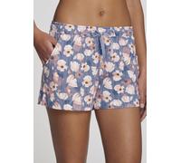 Pyjamashorts VIVANCE DREAMS, Damen, Gr. 48/50, N-Gr, rosa, blau, geblümt, Single Jersey, Obermaterial: 50% Baumwolle, 50% Viskose, geblümt, Basic kurz, Hosen, mit Schönem Muster (23006707-48) rosa, bl