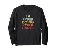 Pyper Name Pyper Personalized Name First Given Langarmshirt