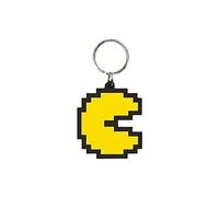 Pac-Man Schlüsselanhänger aus Gummi, Reißverschluss oder Rucksack-Anhänger (Pixel-Design) - Offizielles Merchandise-Produkt, multi, Einheitsgröße, Klassisch