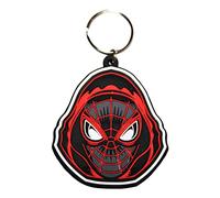 Pyramid International Unisex Spider-Man Miles Morales (Hooded) Rubber Keychain Schlüsselbund, Multi, One Size